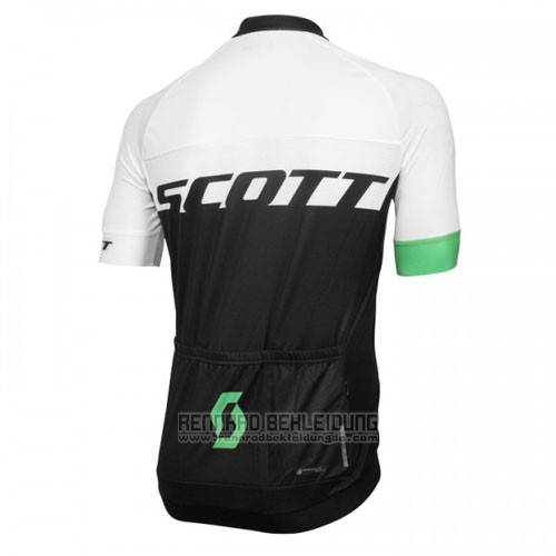 2016 Fahrradbekleidung Scott Wei und Grun Trikot Kurzarm und Tragerhose