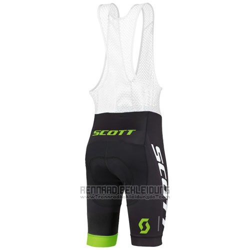 2016 Fahrradbekleidung Scott Wei und Grun Trikot Kurzarm und Tragerhose