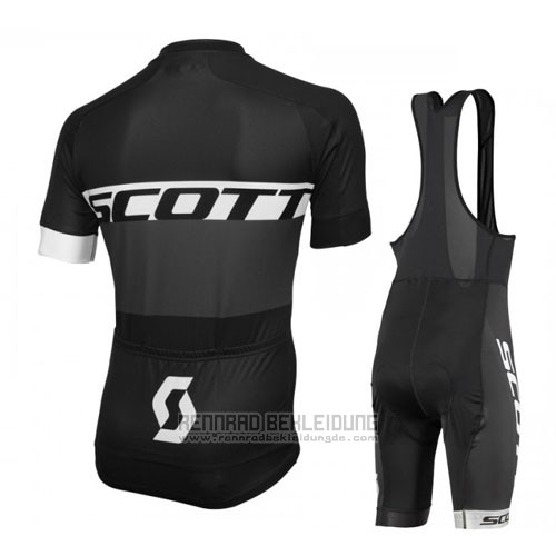 2016 Fahrradbekleidung Scott Wei und Shwarz Trikot Kurzarm und Tragerhose