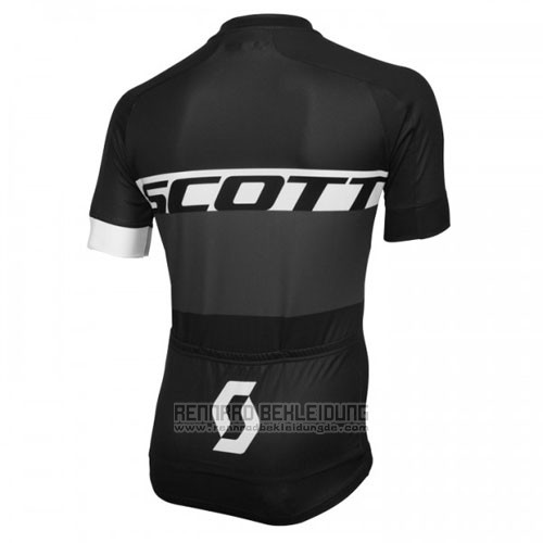 2016 Fahrradbekleidung Scott Wei und Shwarz Trikot Kurzarm und Tragerhose