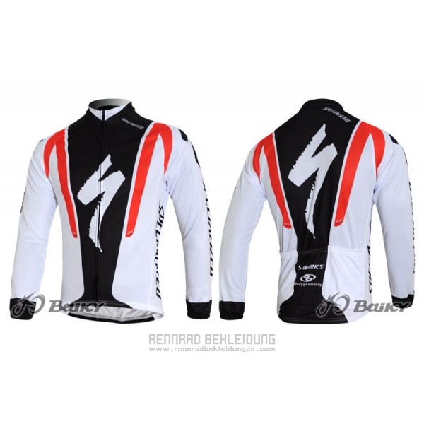 2012 Fahrradbekleidung Specialized Trikot Langarm Shwarz und Rot