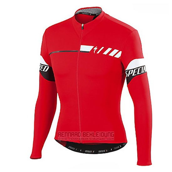 2015 Fahrradbekleidung Specialized Tief Rot Trikot Langarm und Tragerhose