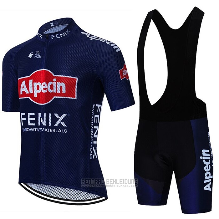 2021 Fahrradbekleidung Alpecin Fenix Tief Blau Trikot Kurzarm und ...