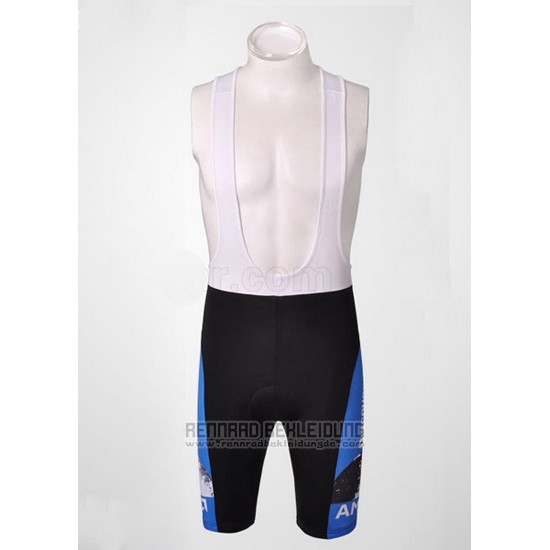 2007 Fahrradbekleidung Trek Shwarz und Blau Trikot Kurzarm und Tragerhose