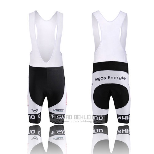 2013 Fahrradbekleidung Argos Shwarz und Wei Trikot Kurzarm und Tragerhose