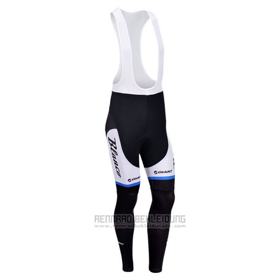 2013 Fahrradbekleidung Blanco Shwarz und Blau Trikot Langarm und Tragerhose