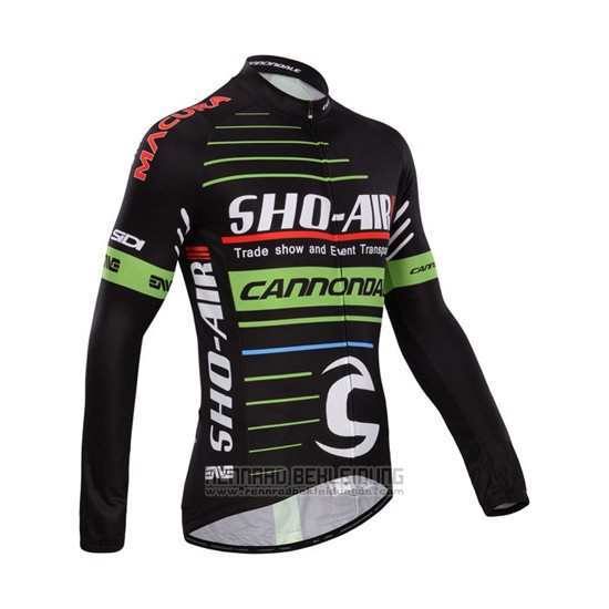 2014 Fahrradbekleidung Sho Air Cannondale Shwarz Trikot Langarm und Tragerhose