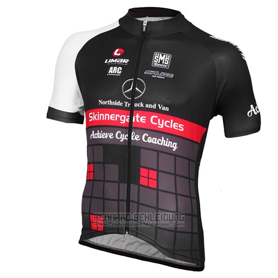 2015 Fahrradbekleidung Achieve Shwarz Trikot Kurzarm und Tragerhose