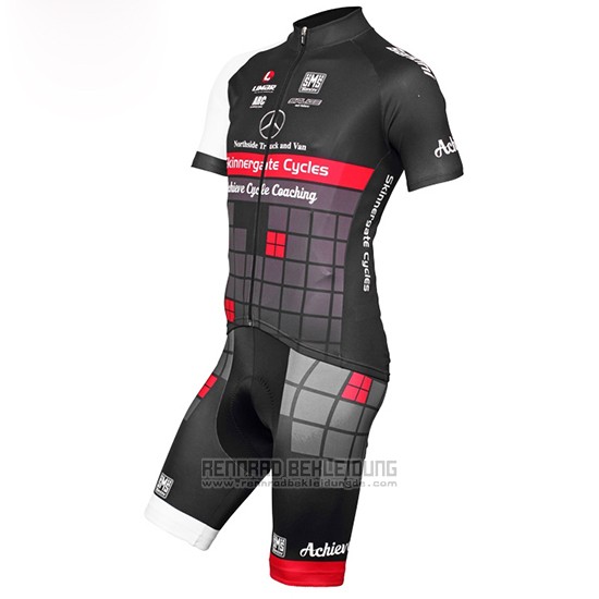 2015 Fahrradbekleidung Achieve Shwarz Trikot Kurzarm und Tragerhose