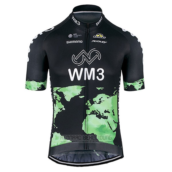 2017 Fahrradbekleidung Wm3 Shwarz Trikot Kurzarm und Tragerhose