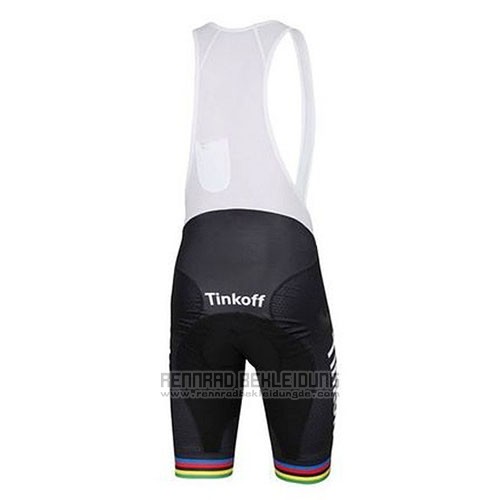 2016 Fahrradbekleidung UCI Weltmeister Tinkoff Wei Trikot Kurzarm und Tragerhose